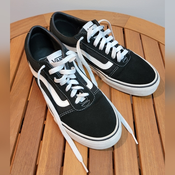 Vans Shoes Mens 6.5 Womans 8 Off The Wall Old Skool Skate Sneakers 507452  Black